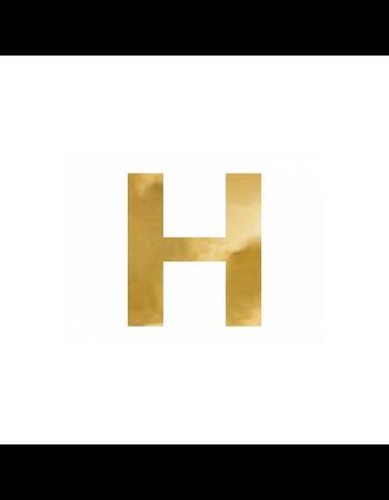 HP1-H-019 Party Deco Veľké zrkadlové iniciály - Písmená A-Z - zlaté, 60cm H